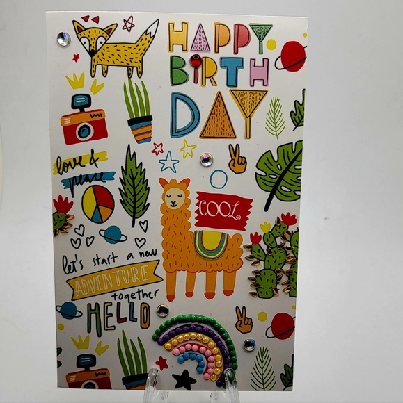 Happy Birthday Cactus Card Small - Picture 2 of 4